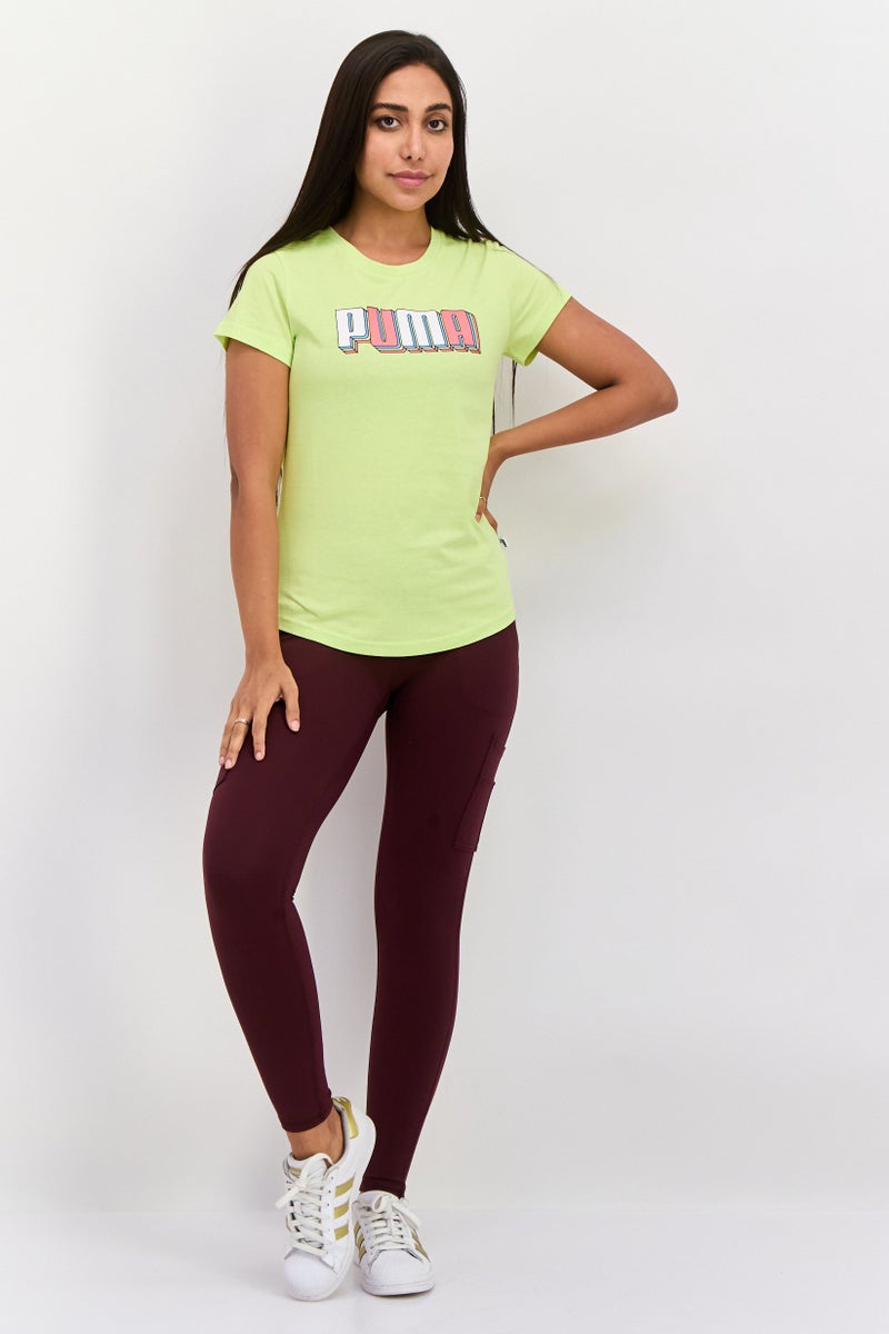 PUMA تي شيرت رياضي نسائي قصير الأكمام في الهواء الطلق، أبيض - Image 4